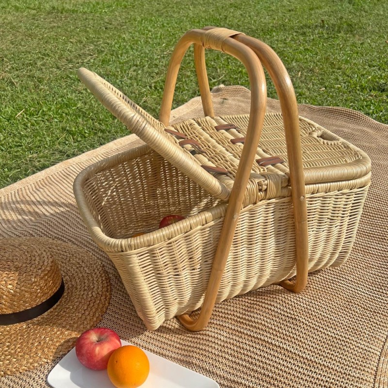 Rattan Picnic Basket